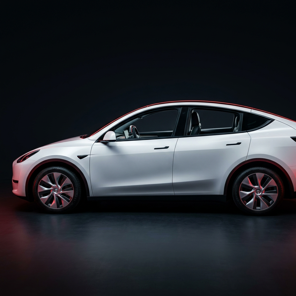 Tesla Model Y with No Tint window tint