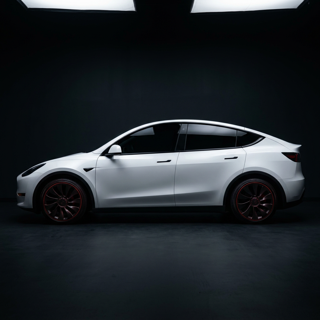 Tesla Model Y with 5% window tint