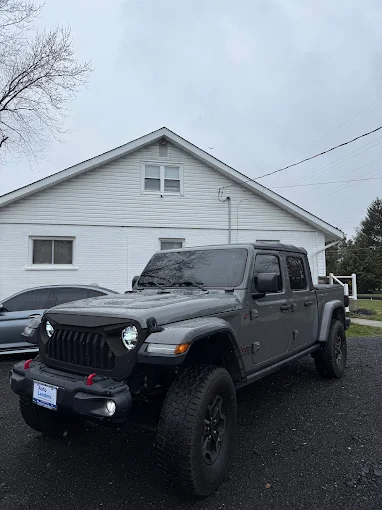 Gray Jeep Gladiator Mojave with fresh detail