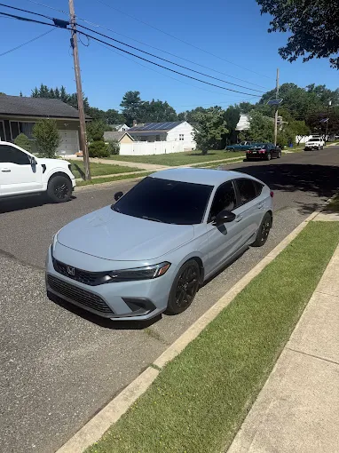 Gray Honda Civic detail