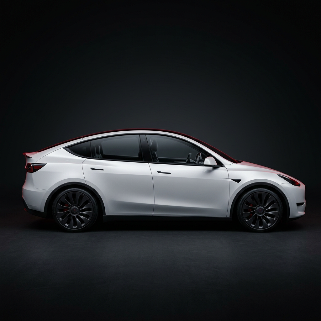 Tesla Model Y with 35% window tint